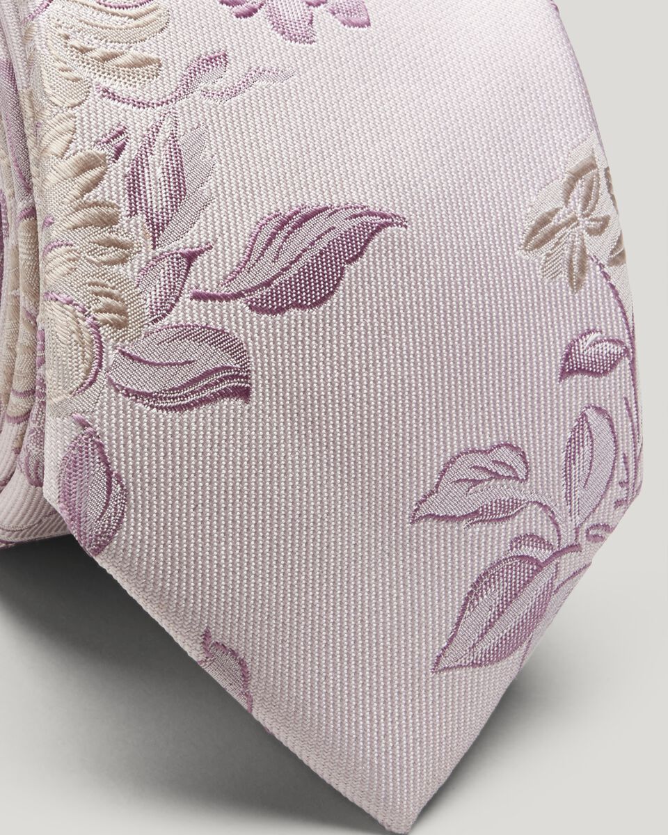 Large Spaced Floral Silk Tie